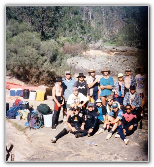 FJ and the CISWA Crew on the great canoe trip of Oct 1995 1